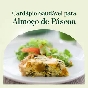 Imagem de capa para o Ebook E-book Almoço Saudável de Páscoa