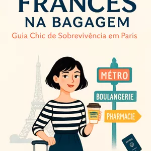 Imagem de capa para o Ebook Francês na Bagagem