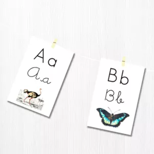 Imagem de capa para o Ebook Flashcards do Alfabeto (tamanho gigante A4)