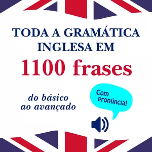 Imagem de capa para o Ebook Toda a Gramática Inglesa em 1100 Frases 