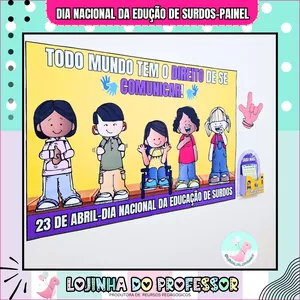 Imagem de capa para o Ebook DIA NACIONAL DA EDUCAÇÃO DE SURDOS-PAINEL