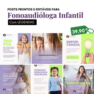 Imagem de capa para o Curso online Pack Canva Fonoaudióloga Infantil
