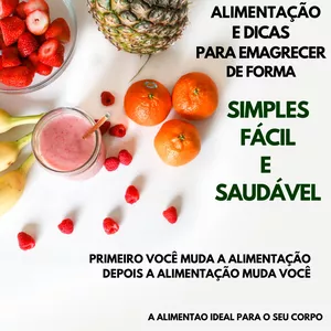 Imagem de capa para o Ebook ALIMENTAÇÕES E DICAS PARA EMAGRECER DE FORMA SAÚDAVEL