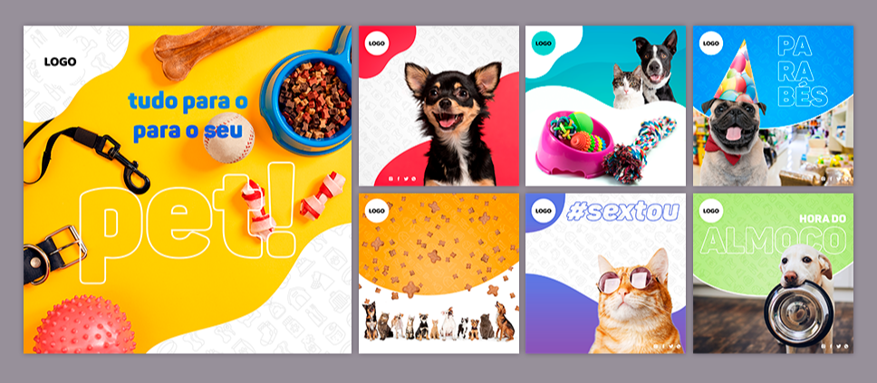 Pacote de Posts para PetShop