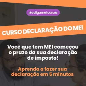 Imagem de capa para o Curso online Curso passo a passo Declaração Anual do MEI - DASN