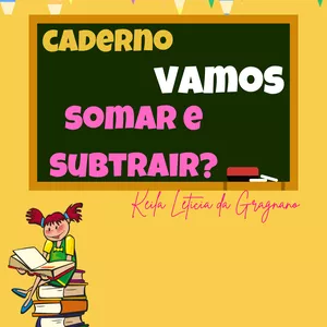 Imagem de capa para o Ebook caderno Vamos somar e subtrair?