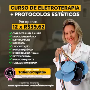 Imagem do curso Curso de Eletroterapia Estética + Protocolos 