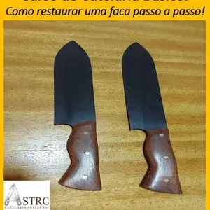 Imagem de capa para o Curso online CURSO DE CUTELARIA BÁSICO COMO RESTAURAR UMA FACA PASSO A PASSO!