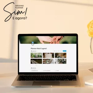 Imagem de capa para o Curso online Planner de Casamento Sim! E agora? | Template do Notion