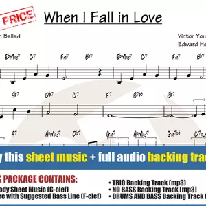 Cover image for Online course When I Fall In Love (Sheet Music + Backing Tracks)