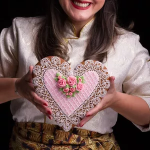 Imagem de capa para o Evento online Masterclass: Bolacha de Coração rendada