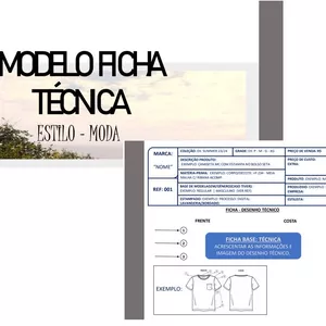 Imagem de capa para o Curso online Ficha Técnica Estilo-Moda. 