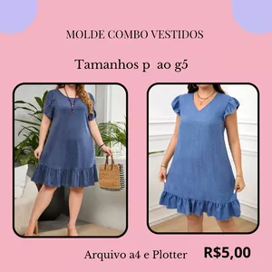 Imagem de capa para o Ebook Molde Vestido Compre 1 Leve 2