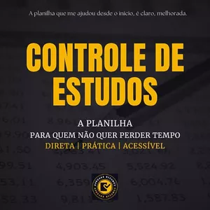 Imagem de capa para o Curso online Controle de Estudos | A Planilha | Para quem não quer perder tempo