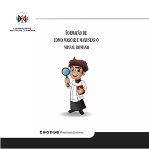 Imagem de capa para o Ebook Formação de como marcar e manusear a nova edição do missal romano