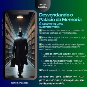 Imagem de capa para o Ebook Desvendando o Palácio da Memória - É possível ter um a super memória?