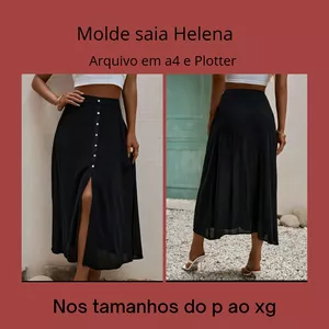 Imagem de capa para o Ebook Molde saia Helena 