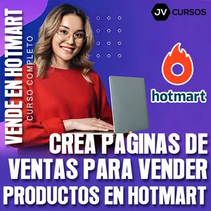 Imagen de portada para Curso online Crea paginas de ventas para vender productos digitales en Hotmart