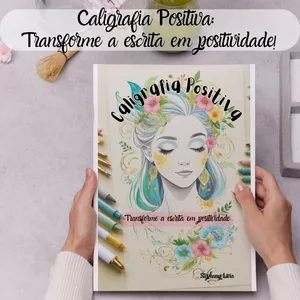Imagem de capa para o Ebook Caligrafia Positiva: Transforme a escrita em positividade!