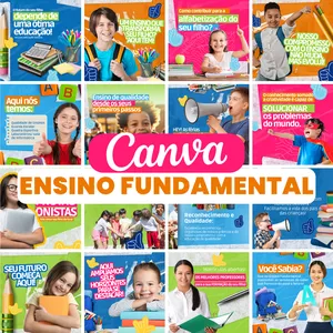 Imagem de capa para o Curso online CANVA ENSINO FUNDAMENTAL