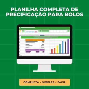Imagem de capa para o Curso online PLANILHA COMPLETA DE PRECIFICAÇÃO PARA BOLOS
