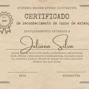 Imagem de capa para o Curso online Certificado de Curso de Extensão Reconhecido pelo MEC.