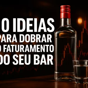 Imagem de capa para o Ebook 10 Ideias Geniais para Bares Estratégias para Dobrar seu Faturamento e Colocar Mais Dinheiro no Bolso Todo Mês