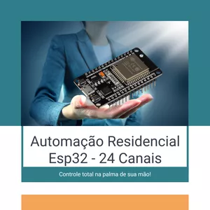 Imagem de capa para o Ebook Código Esp32 Automação Residencial 24 Canais