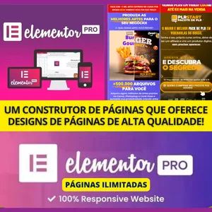 Imagem de capa para o Curso online Elementor PRO do WordPress para Domínios Ilimitados