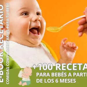 Imagen de portada para Ebook +100 Recetas para Bebés a partir de 6 meses