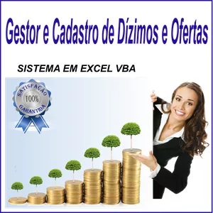 Imagem de capa para o Curso online PLANILHA GESTOR E CADASTRO DE DIZIMOS E OFERTAS