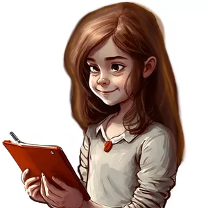 Cover image for Online course tablet girl