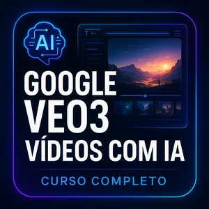 Imagem de capa para o Curso online Google Veo3: Curso Completo de Vídeos com Inteligência Artificial
