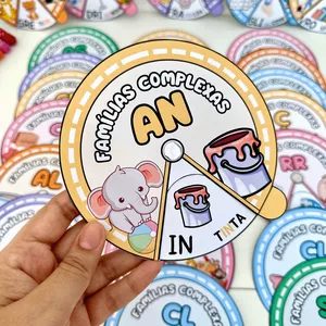 Imagem de capa para o Ebook Roleta silábica - Sílabas complexas