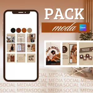 Imagem de Pack Canva Loja &amp; Moda Atualizado criado por Nakaela Silva na hotmart