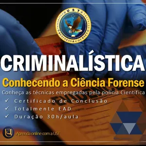 Imagem de capa para o Curso online CRIMINALÍSTICA - Conhecendo a Ciência Forense