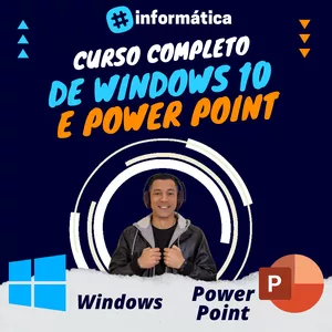 Imagem principal do produto Curso completo de Windows 10 + PowerPoint