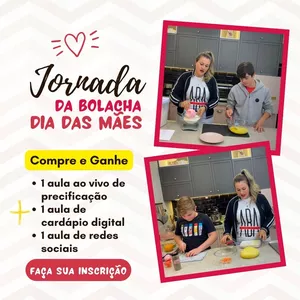 Imagem de capa para o Curso online Jornada da Bolacha Dia das Mães