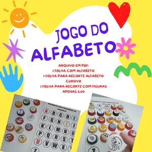 Imagem de capa para o Ebook JOGO DO ALFABETO COM TAMPINHAS DE GARRAFA PET 