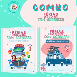 Imagem de capa para o Ebook Férias Escolares Sem Estresse - Combo (Volumes 1 e 2) - PROMOÇÃO IMPERDÍVEL