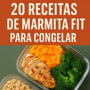 Imagem de capa para o Ebook 20 Receitas de Marmitas Fit Para Congelar