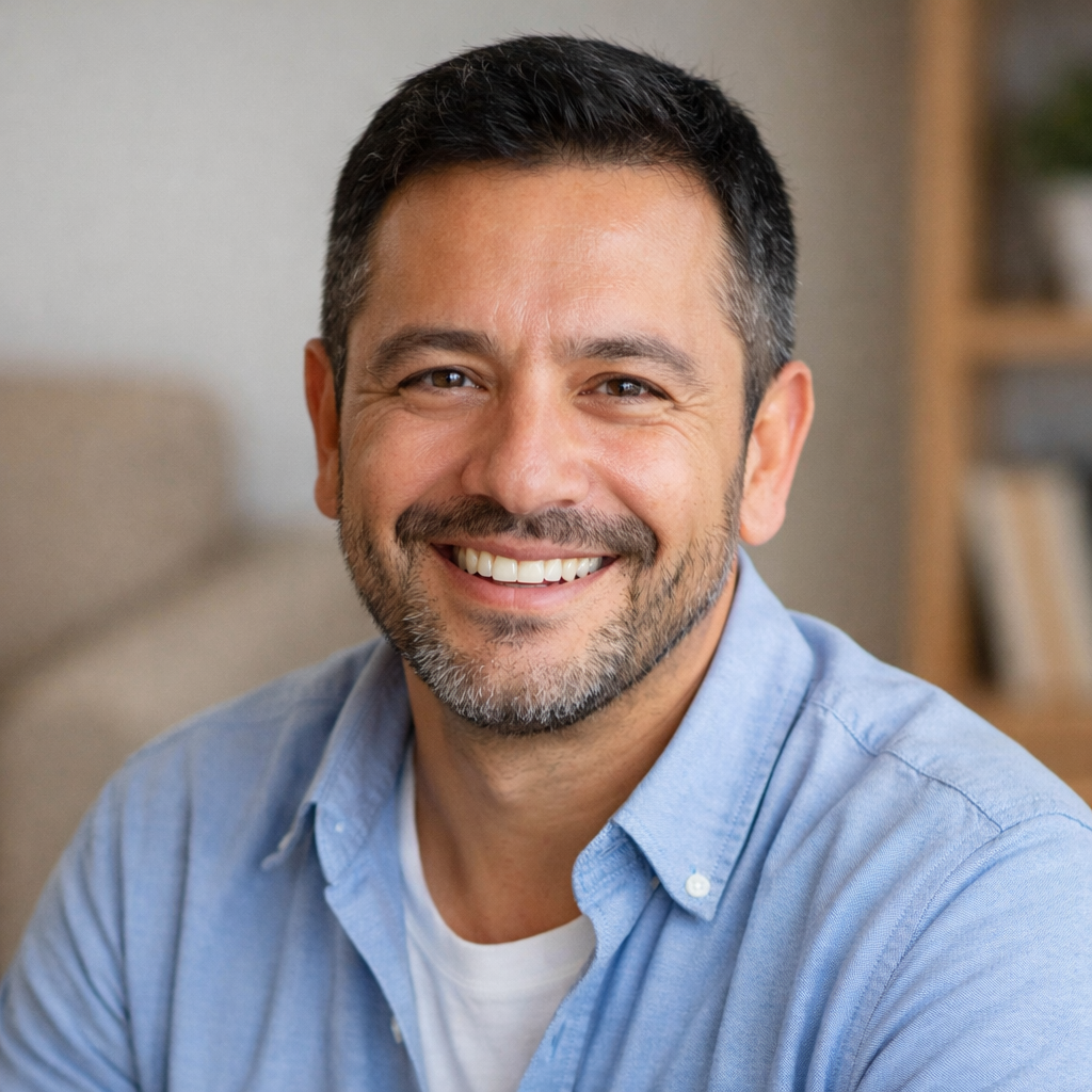 Carlos M., padre de dos hijos