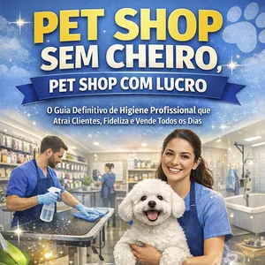 Imagem de capa para o Ebook PET SHOP SEM CHEIRO - PET SHOP LUCRATIVO