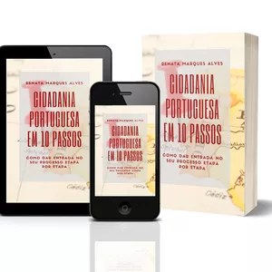 Imagem de capa para o Ebook Cidadania Portuguesa em 10 passos: Como dar entrada no seu processo etapa por etapa