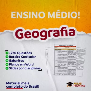 Imagem do curso GEOGRAFIA - PLANEJAMENTOS E ATIVIDADES - BNCC