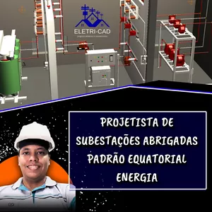 Imagem de capa para o Curso online PROJETISTA DE SUBESTAÇÕES ABRIGADAS PADRÃO EQUATORIAL ENERGIA
