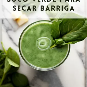 Imagem de capa para o Ebook 05 Receitas de Suco Verde Para Secar Barriga