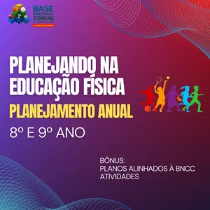 Imagem de capa para o Ebook Planejando na Educação Física: 8º e 9º ano do Ensino Fundamental