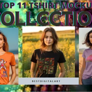 Cover image for Online course 11 editable Psd Women t-shirt mockup design for print on demand 