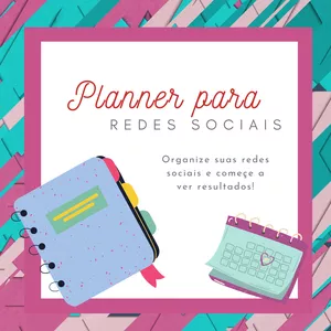 Imagem de capa para o Ebook Planner para redes sociais
